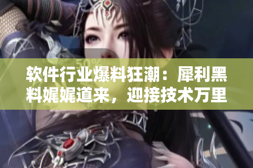 軟件行業(yè)爆料狂潮：犀利黑料娓娓道來，迎接技術(shù)萬里長征