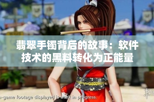 翡翠手鐲背后的故事：軟件技術(shù)的黑料轉(zhuǎn)化為正能量