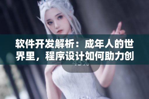 軟件開發(fā)解析：成年人的世界里，程序設(shè)計如何助力創(chuàng)新？