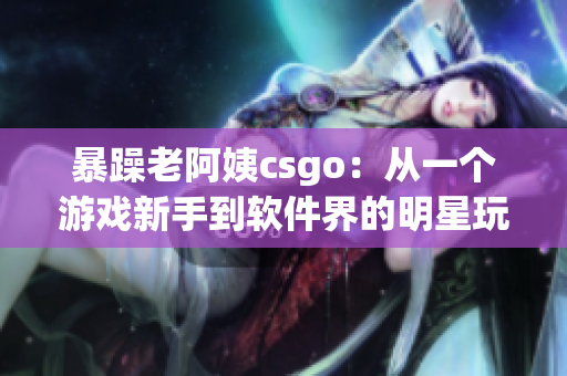 暴躁老阿姨csgo：從一個(gè)游戲新手到軟件界的明星玩家