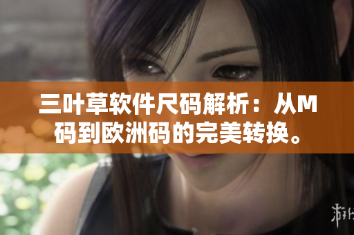 三葉草軟件尺碼解析：從M碼到歐洲碼的完美轉(zhuǎn)換。
