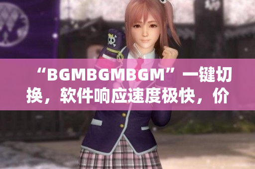 “BGMBGMBGM”一鍵切換，軟件響應速度極快，價格親民！