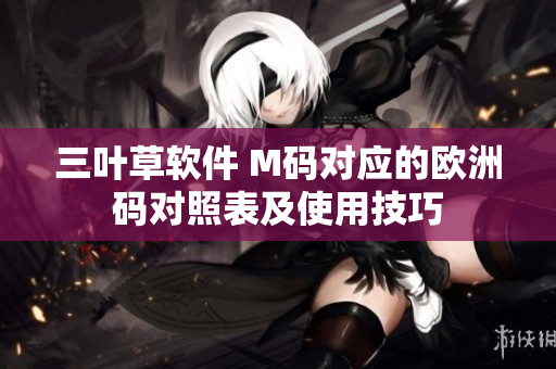 三葉草軟件 M碼對(duì)應(yīng)的歐洲碼對(duì)照表及使用技巧