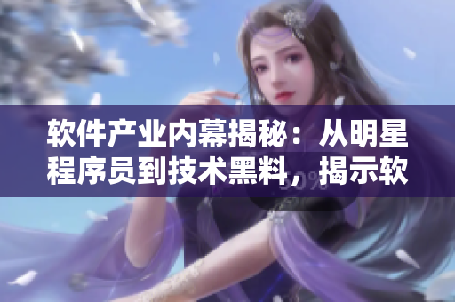 軟件產(chǎn)業(yè)內(nèi)幕揭秘：從明星程序員到技術(shù)黑料，揭示軟件世界的真相