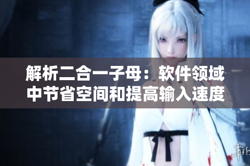 解析二合一子母：軟件領(lǐng)域中節(jié)省空間和提高輸入速度的秘訣