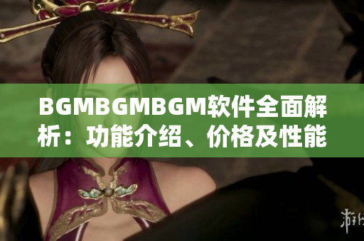 BGMBGMBGM軟件全面解析：功能介紹、價(jià)格及性能評(píng)測(cè)