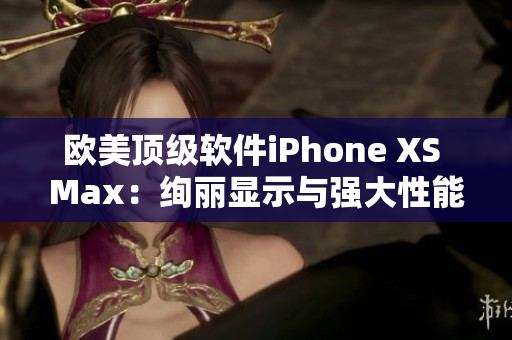 歐美頂級軟件iPhone XS Max：絢麗顯示與強(qiáng)大性能并存
