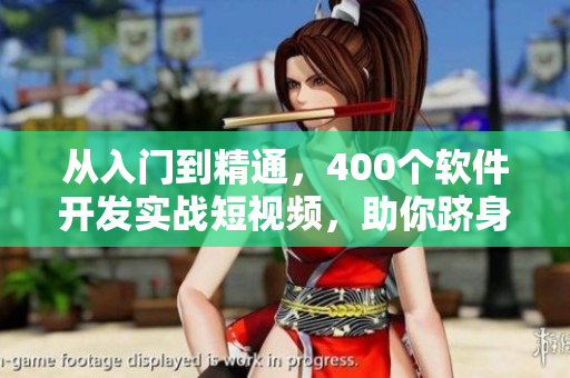 從入門到精通，400個(gè)軟件開發(fā)實(shí)戰(zhàn)短視頻，助你躋身行業(yè)專家！