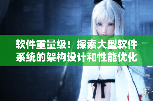 軟件重量級(jí)！探索大型軟件系統(tǒng)的架構(gòu)設(shè)計(jì)和性能優(yōu)化