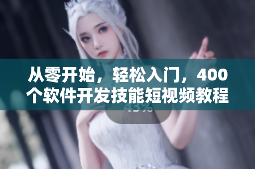 從零開始，輕松入門，400個(gè)軟件開發(fā)技能短視頻教程！