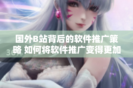 國(guó)外B站背后的軟件推廣策略 如何將軟件推廣變得更加高效？
