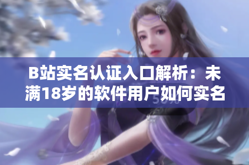 B站實(shí)名認(rèn)證入口解析：未滿18歲的軟件用戶如何實(shí)名認(rèn)證？