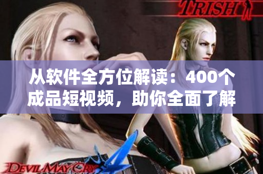 從軟件全方位解讀：400個成品短視頻，助你全面了解軟件開發(fā)流程