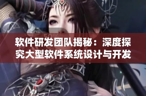 軟件研發(fā)團(tuán)隊(duì)揭秘：深度探究大型軟件系統(tǒng)設(shè)計(jì)與開發(fā)實(shí)踐