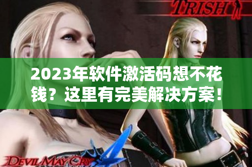 2023年軟件激活碼想不花錢？這里有完美解決方案！