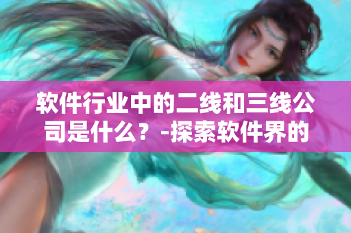軟件行業(yè)中的二線和三線公司是什么？-探索軟件界的精英階層
