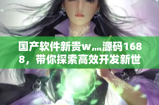 國產(chǎn)軟件新貴w灬源碼1688，帶你探索高效開發(fā)新世界