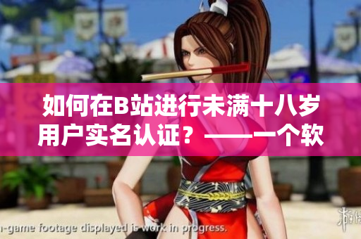 如何在B站進(jìn)行未滿十八歲用戶實(shí)名認(rèn)證？——一個(gè)軟件編輯的探究。