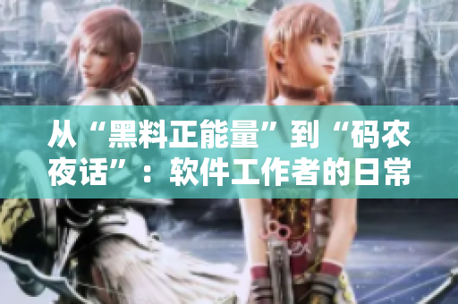 從“黑料正能量”到“碼農(nóng)夜話”：軟件工作者的日常趣聞與心路歷程