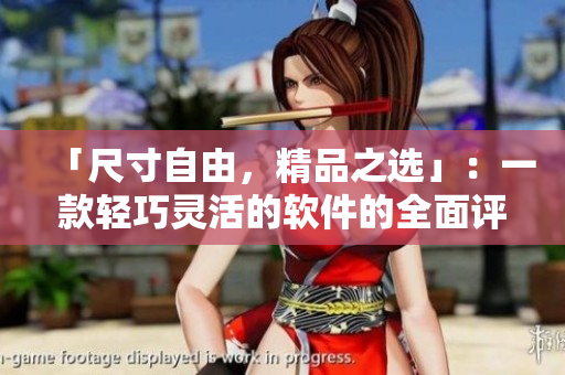 「尺寸自由，精品之選」：一款輕巧靈活的軟件的全面評測