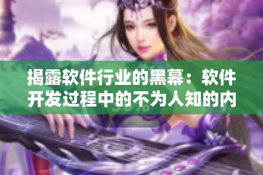 揭露軟件行業(yè)的黑幕：軟件開(kāi)發(fā)過(guò)程中的不為人知的內(nèi)幕和挑戰(zhàn)