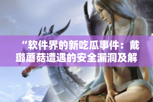 “軟件界的新吃瓜事件：戴璐蘑菇遭遇的安全漏洞及解決方案！”