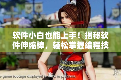軟件小白也能上手！揭秘軟件伸縮棒，輕松掌握編程技巧