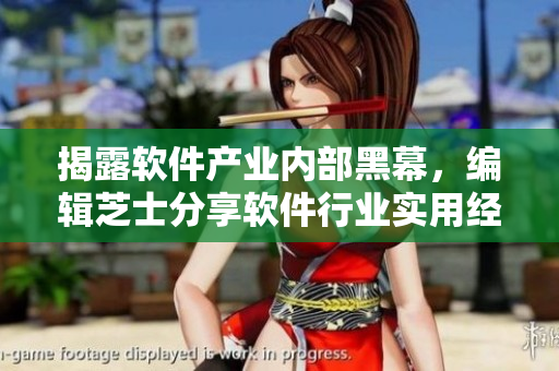 揭露軟件產(chǎn)業(yè)內(nèi)部黑幕，編輯芝士分享軟件行業(yè)實(shí)用經(jīng)驗(yàn)